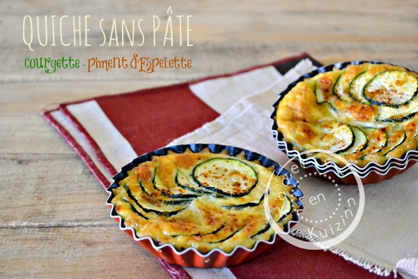 Quiche courgette - Quiche sans pâte courgette piment|Kaderick