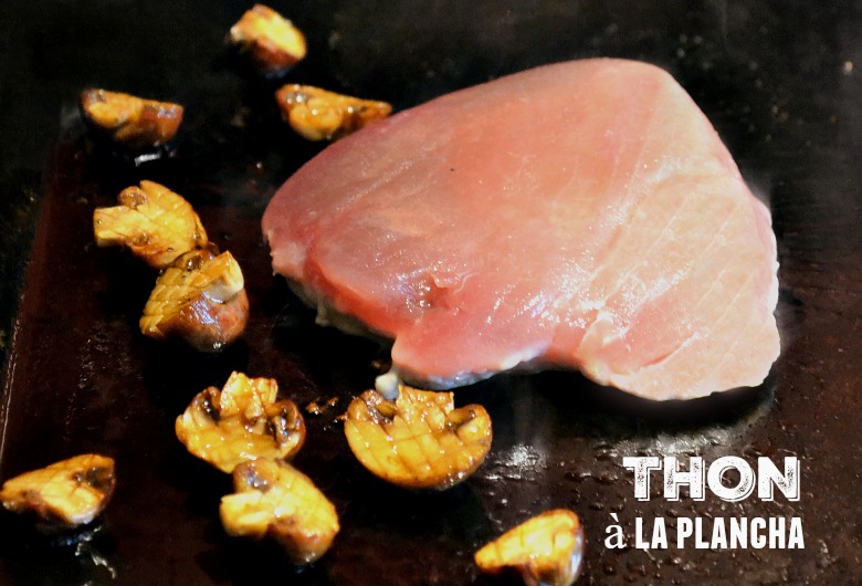 Thon à la plancha champignons et sauce moutarde - KADERICK EN KUIZINN